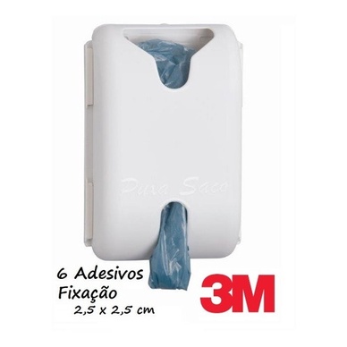 Puxa Sacos p/Sacolas Plasticas Branco