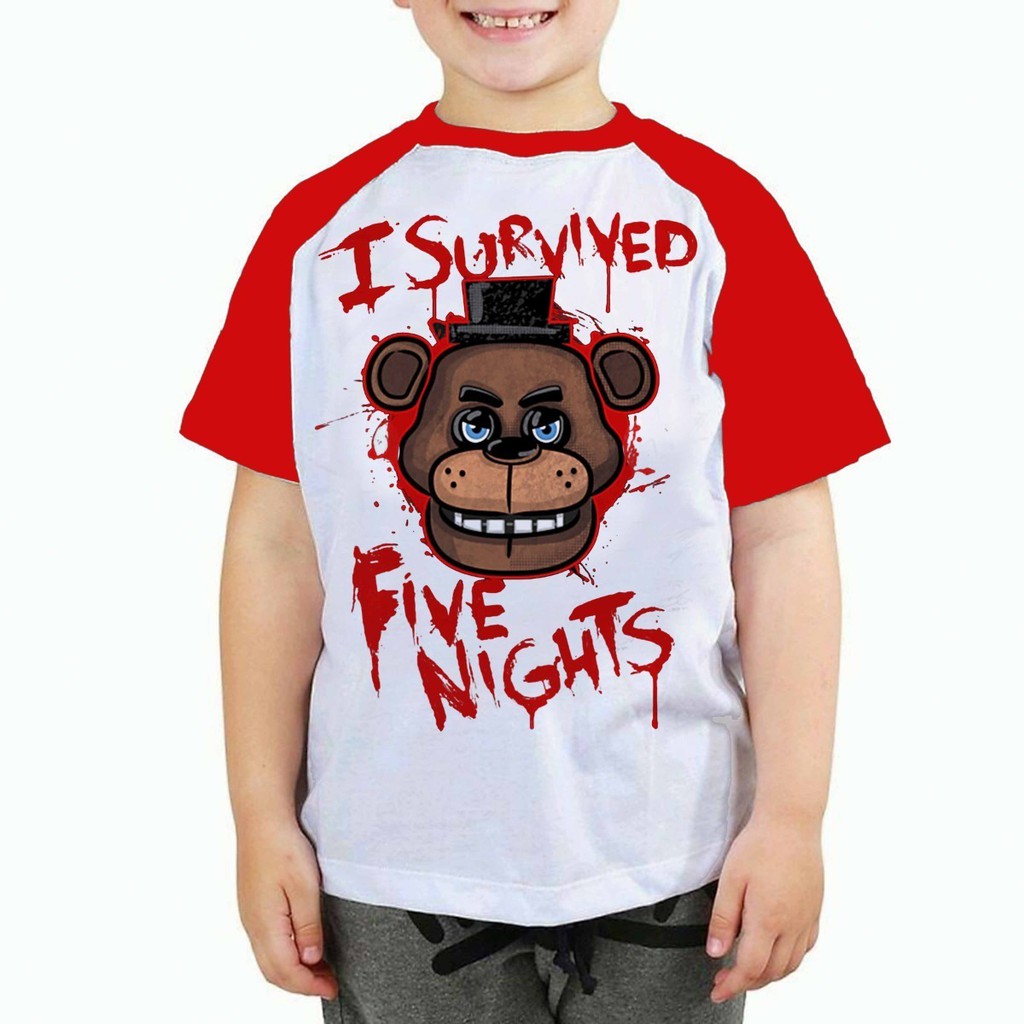 Camiseta Five Nights Bonnie Freddy Chica Animatronic Ah01959