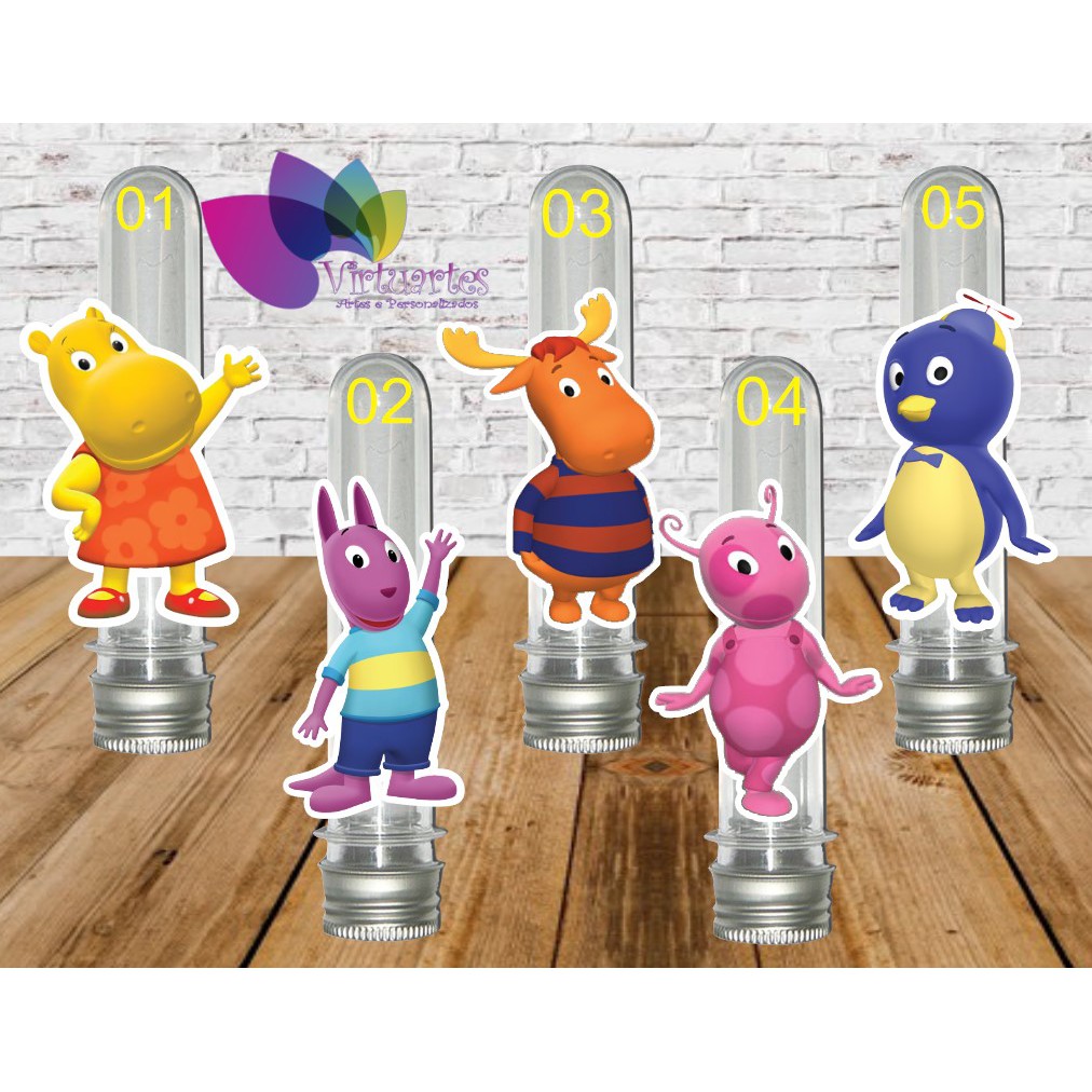 50 Aplique Topper Recorte Tubete Backyardigans - 07cm | Shopee Brasil