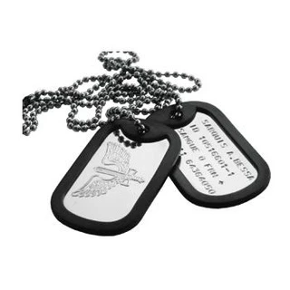 Plaqueta Dog Tags Militar Aço Inox Gravação Grátis Promoção