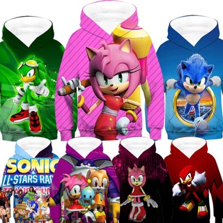 Blusa Frio Moletom Sonic Desenho Jogo Menino Infantil Kids 9