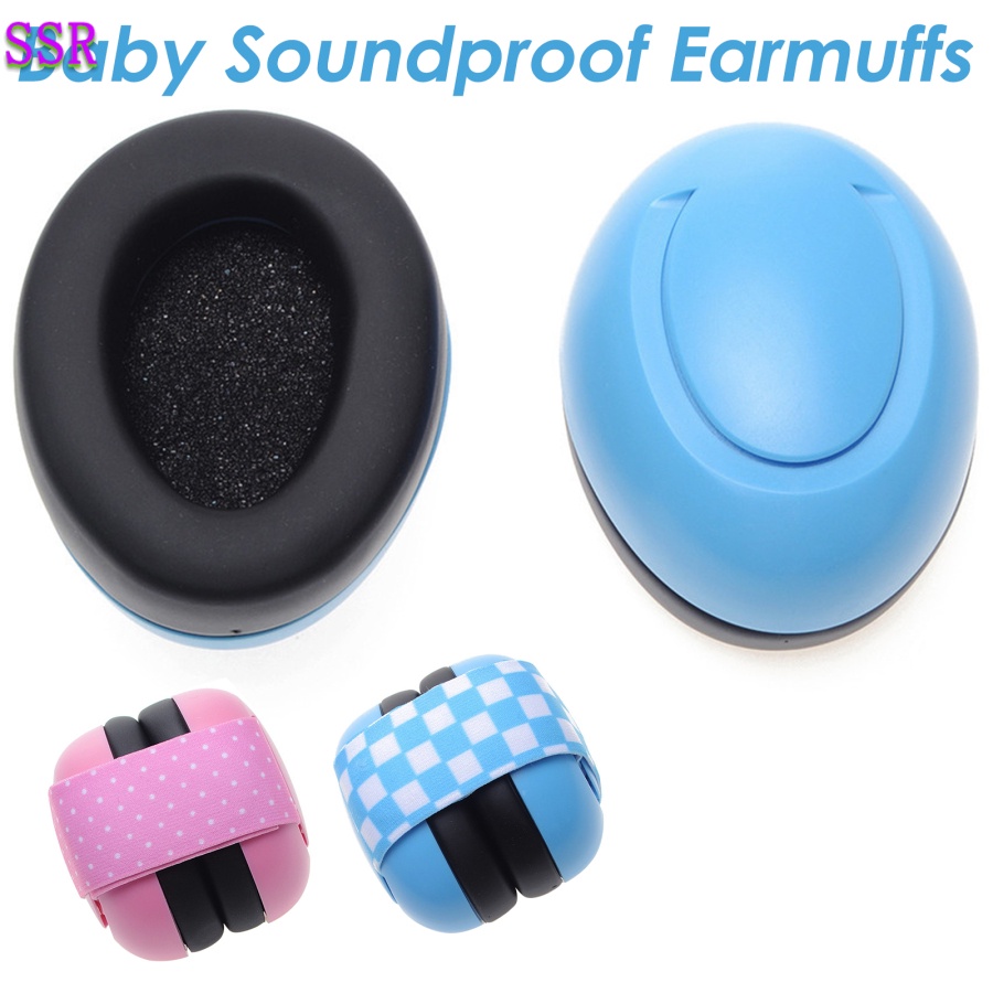 Abafador de ruído Earmuffs para bebês e crianças pequenos Proteção Auditiva Dobrável E Ajustável
