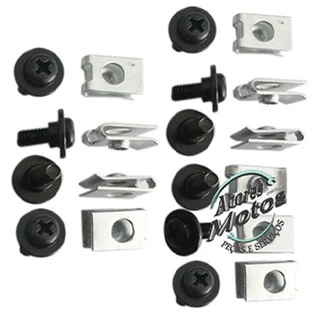 Kit 20 Pçs Presilhas Parafusos Carenagem Honda Titan 125 150 160 Fan 125 150 160 Biz 100 110 125 em Oferta na Shopee
