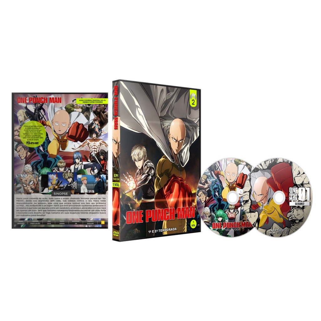 Dvd One Punch Man 2 Dublado Legendado + Ova + 6 Especiais