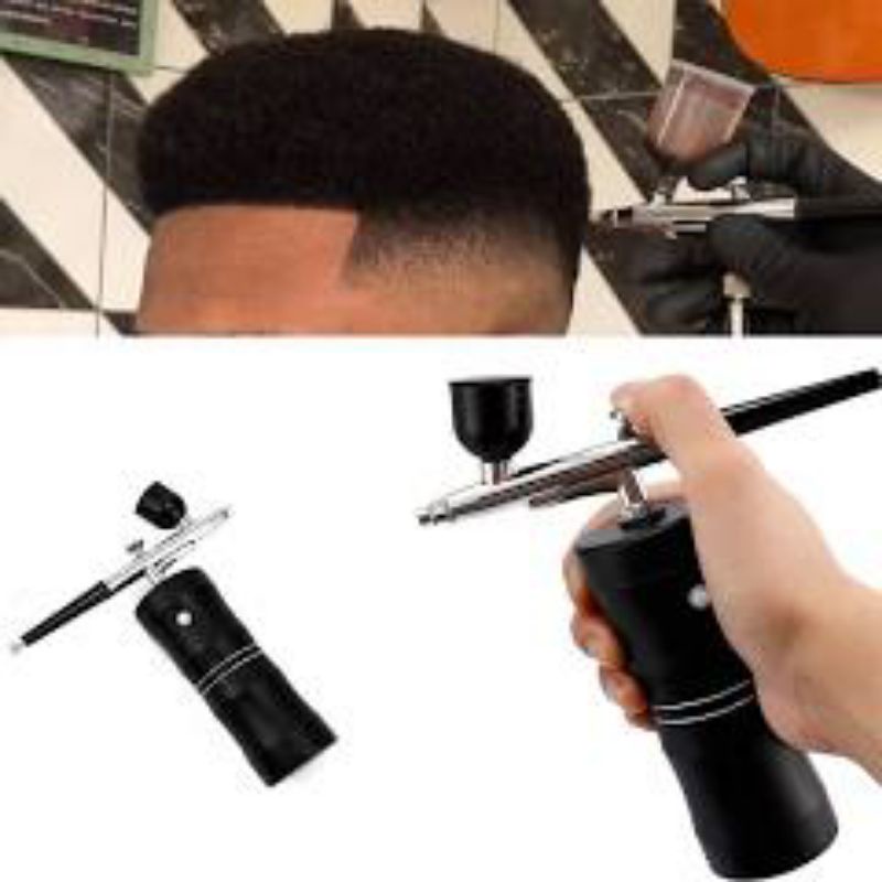 Aerógrafo sem fio Profissional Barbearia barbeiros barbeshop maquiagem unhas confeitaria