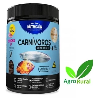Nutricon Carnivoros de Superficie. Alimento Premium Extrusado C/ Alho P/ Grandes Carnívoros. Oscar, Aruanã, Pirarara