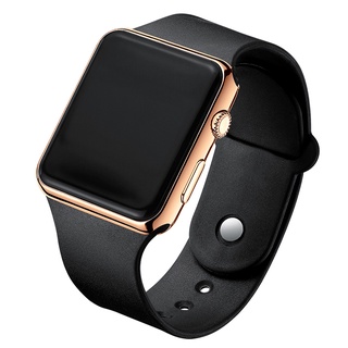 Relógio para homens com display eletrônico de LED relógio digital moda casual relógios de pulso de silicone simples
