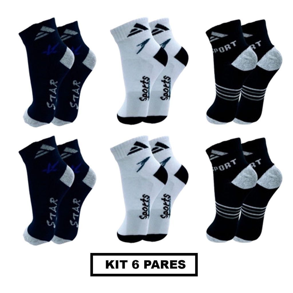 Kit Pares De Meia Masculina Sport Original Oferta Muito Barato