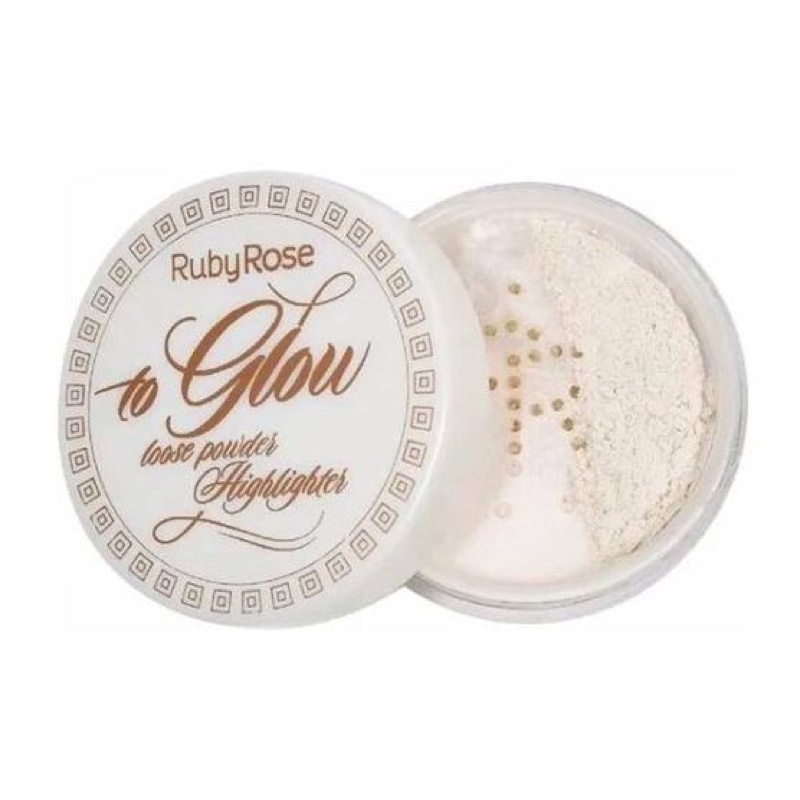Iluminador em Pó To Glow loose powder Highlighter Ruby Rose Shopee Brasil
