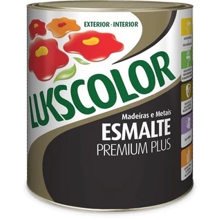 Tinta Esmalte Sintético Lukscolor Solvente Premium Plus 900ml