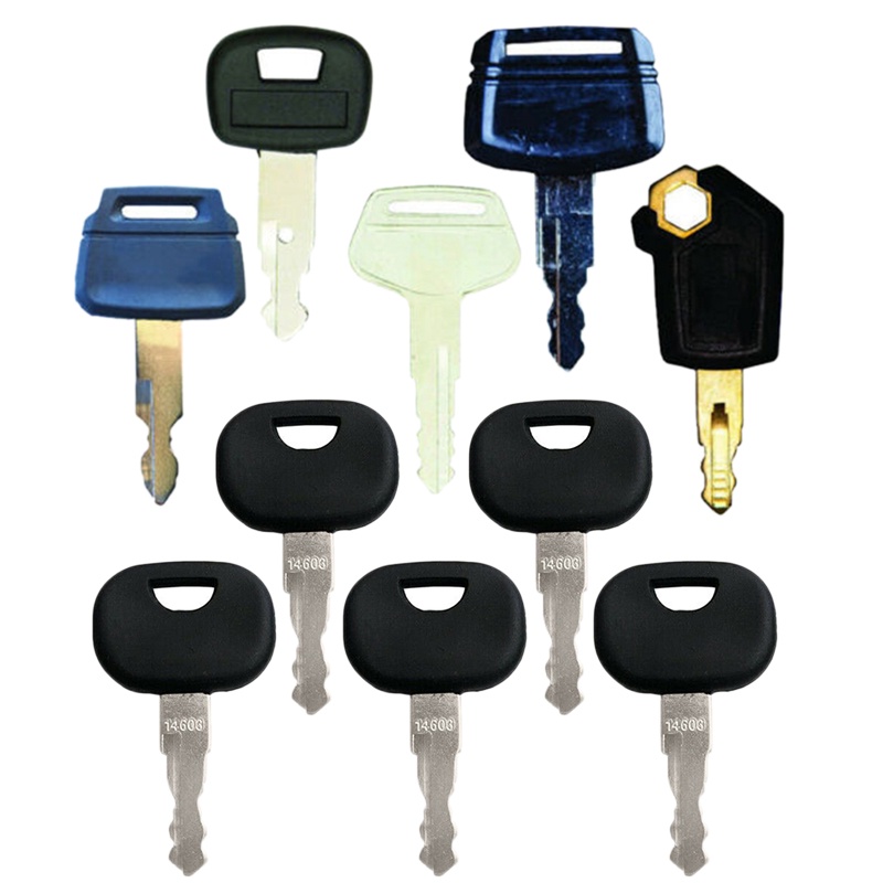 CATIEBYE Lot De 5 Clés D'allumage Pour Pelleteuse, Pelleteuse