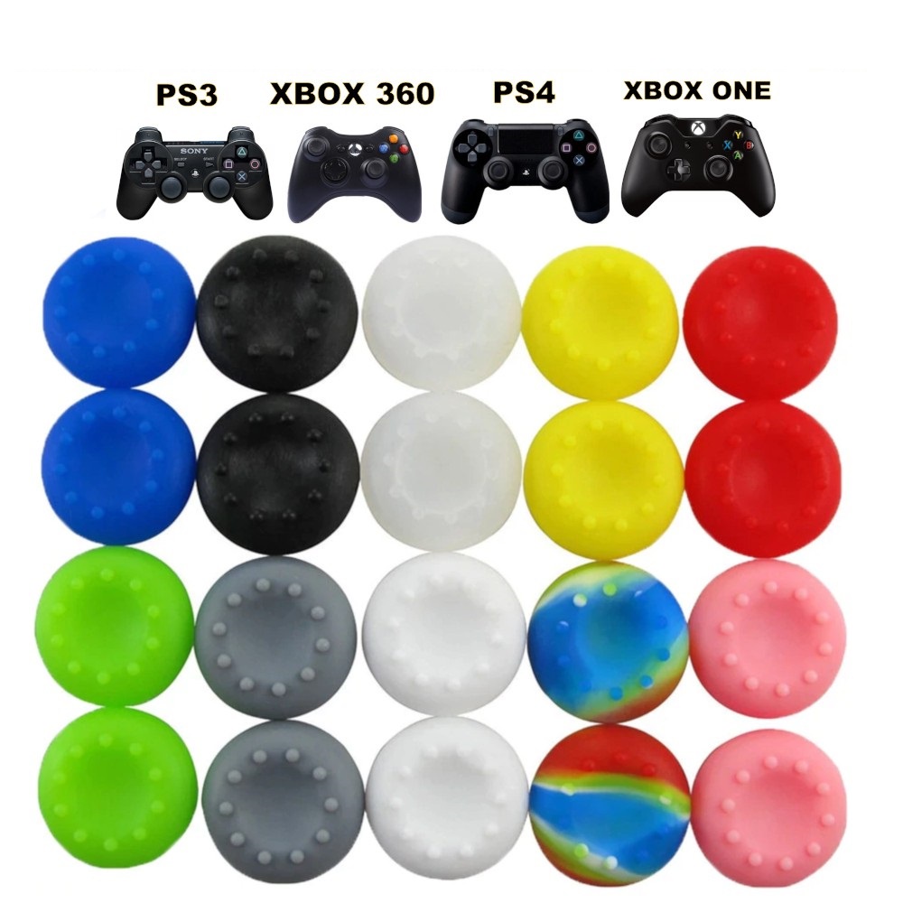 Par De Grips Silicone Para Controle Ps2 Ps3 Ps4 Xbox 360 Xbox One 