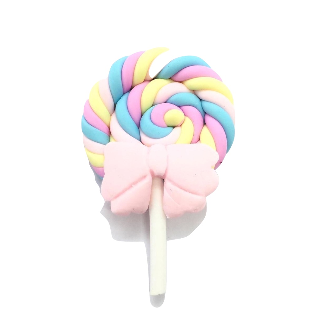 APLIQUE Biscuit PIRULITO (6 Unidades) - Aplique Festa confeitaria