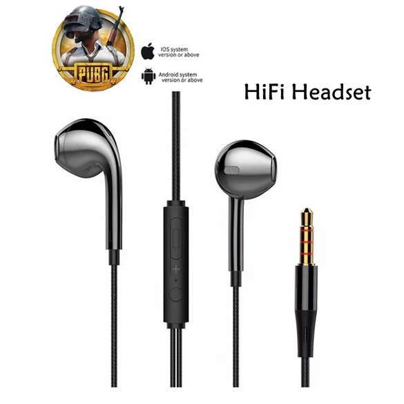 Fone De Ouvido barato Intra-Auricular Com Fio 3,5 mm E Porta | Shopee ...