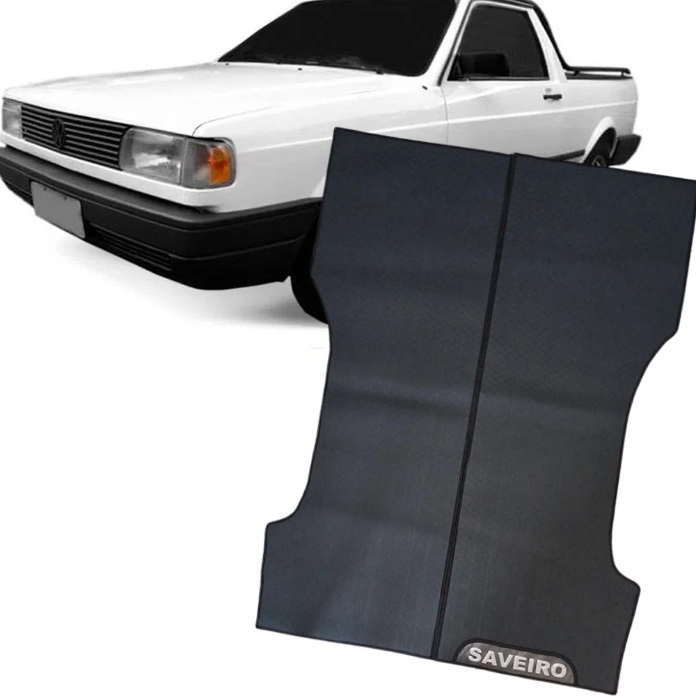 Tapete Caçamba Emborrachado Saveiro 85 88 89 90 91 92 93 94 95 96 97 Corte Perfeito Sem Adaptação