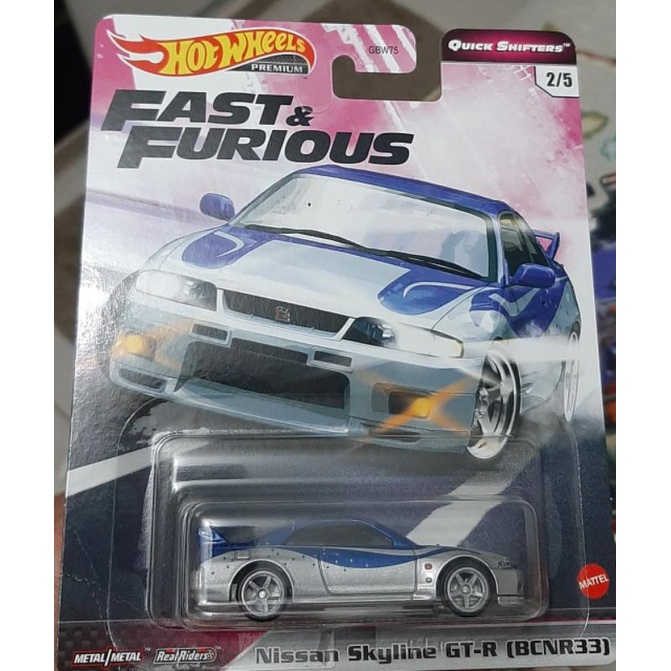 Carrinho Hot Wheels Velozes e Furiosos Premium Nissan Skyline gt-r