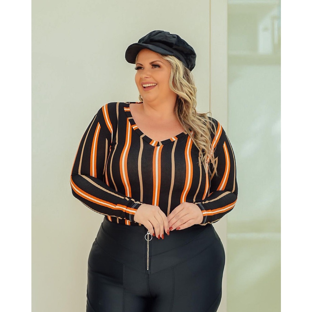 Blusas modinha hot sale plus size