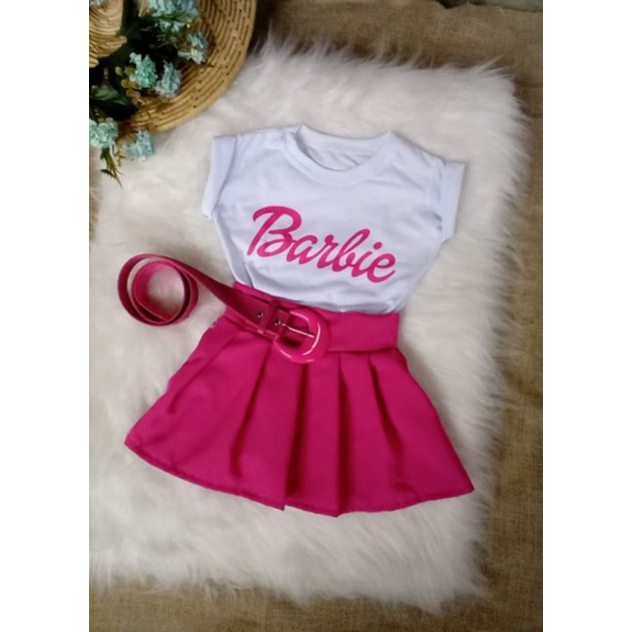 Conjunto infantil tik Tok shorts-saia e blusa tamanho 12 - Estilo