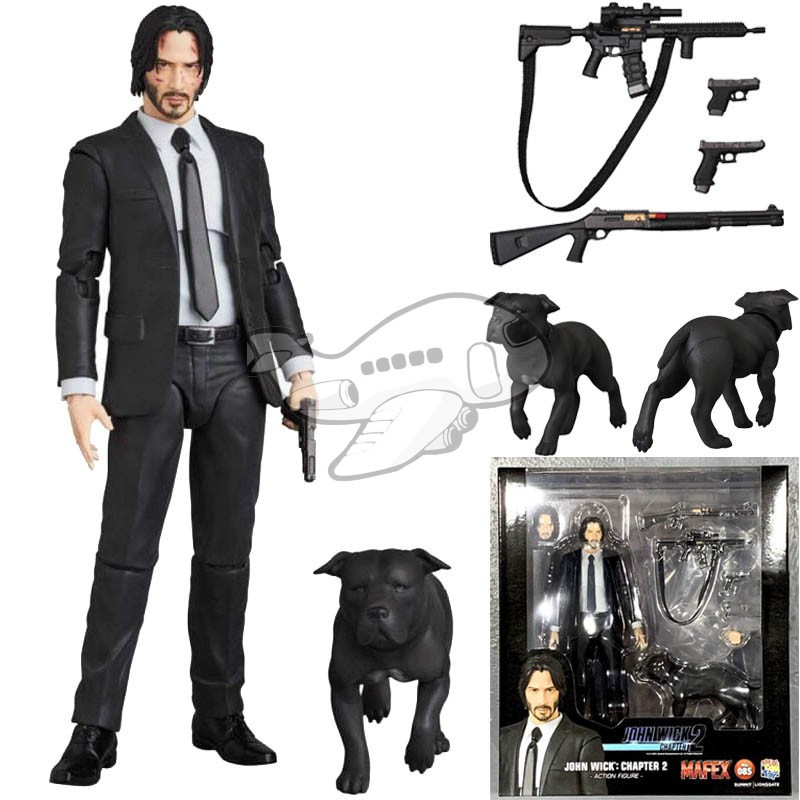 JOHN WICK Action Figure Mafex 085 Brinquedos Para Modelos Colecionáveis