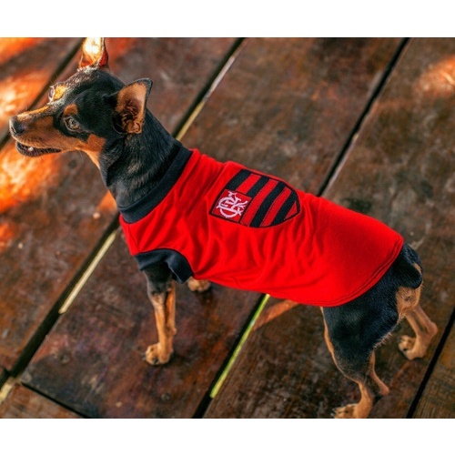 Roupa Pet Flamengo Time De Futebol Para Cachorro Cães Gato (pp/p/m/g)
