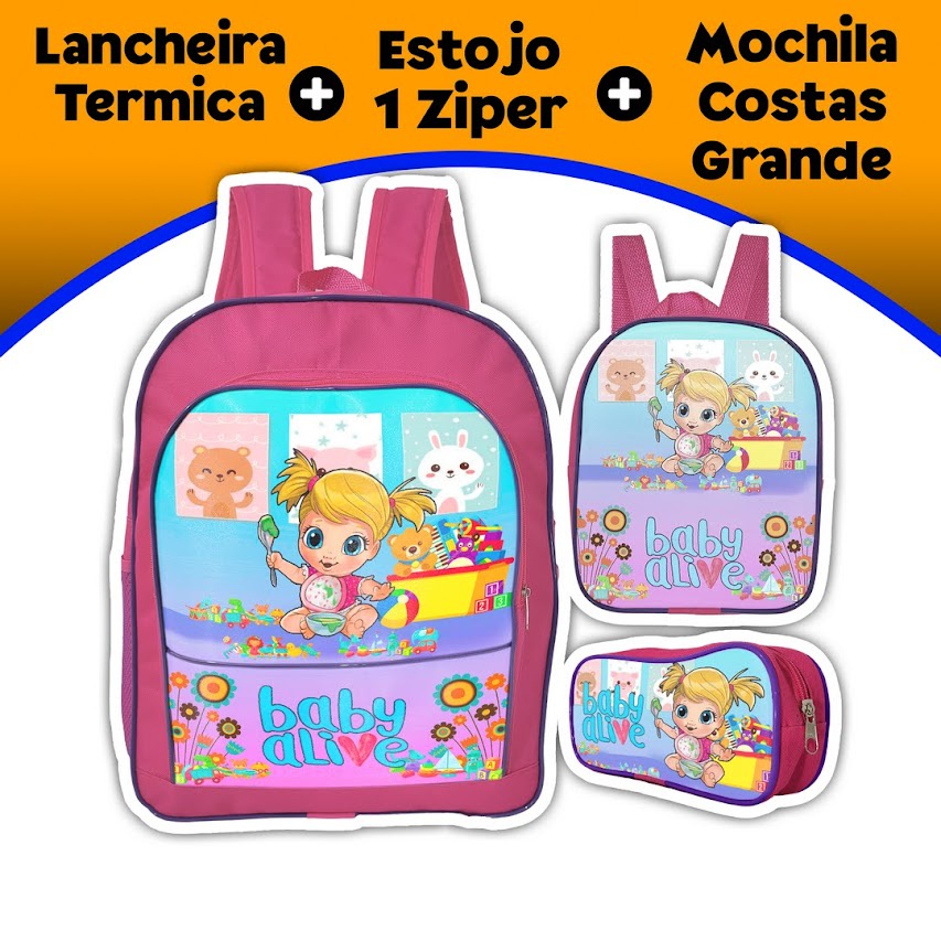 Mochila Patrulha Canina Infantil Grande Escolar - Izza Presentes