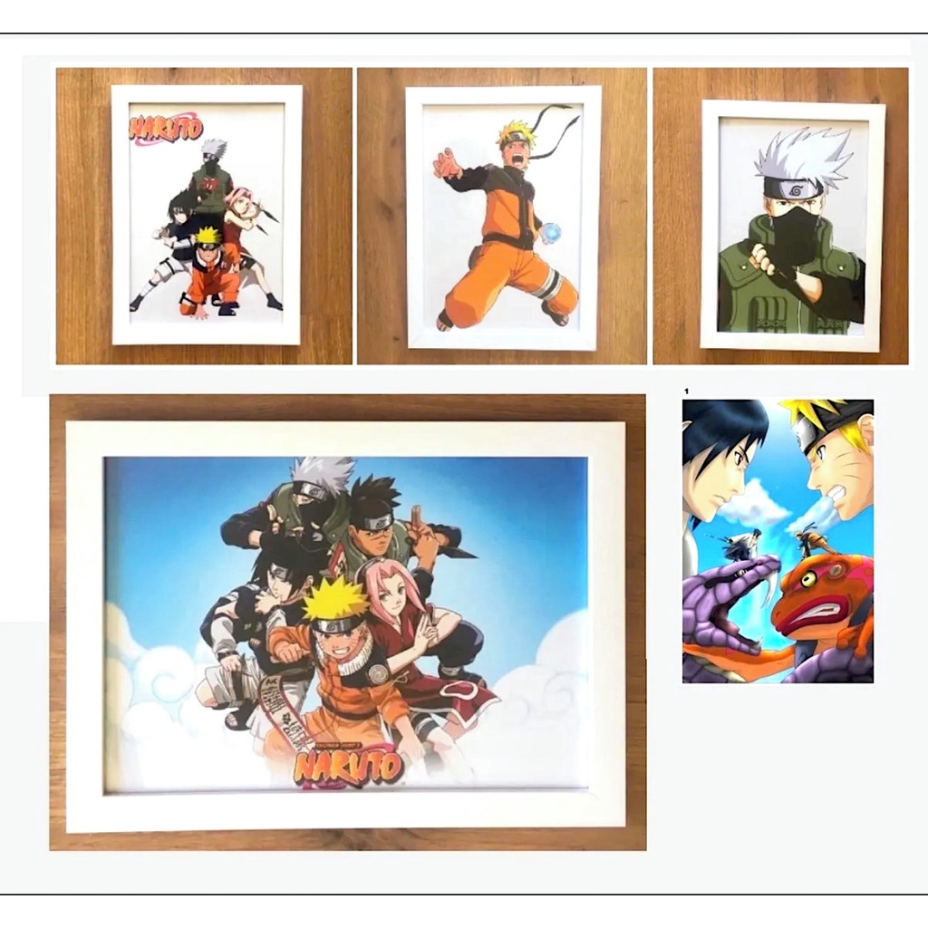 Quadro Naruto, Sakura, Sasuke e Kakashi