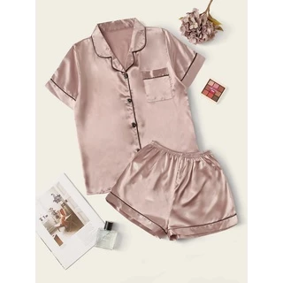 Short de Cetim com Lycra Rosé/Nude (exclusivo)