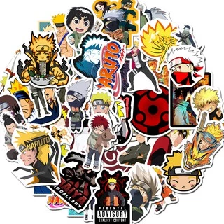 50 Pcs Anime Naruto À Prova D 'Água Adesivos Graffiti Para Crianças Laptop Skate Bagagem Bicicleta Crianças Diy Decalque Adesivo