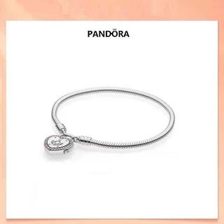 Pulseira Prata 925 Rosa Espumante Pedra Amor Trava