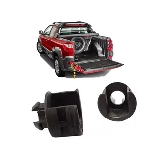 Par de Buchas Tampa Traseira Fiat Strada 2008 2009 2010 2011 2012 2013 Original - 51775890
