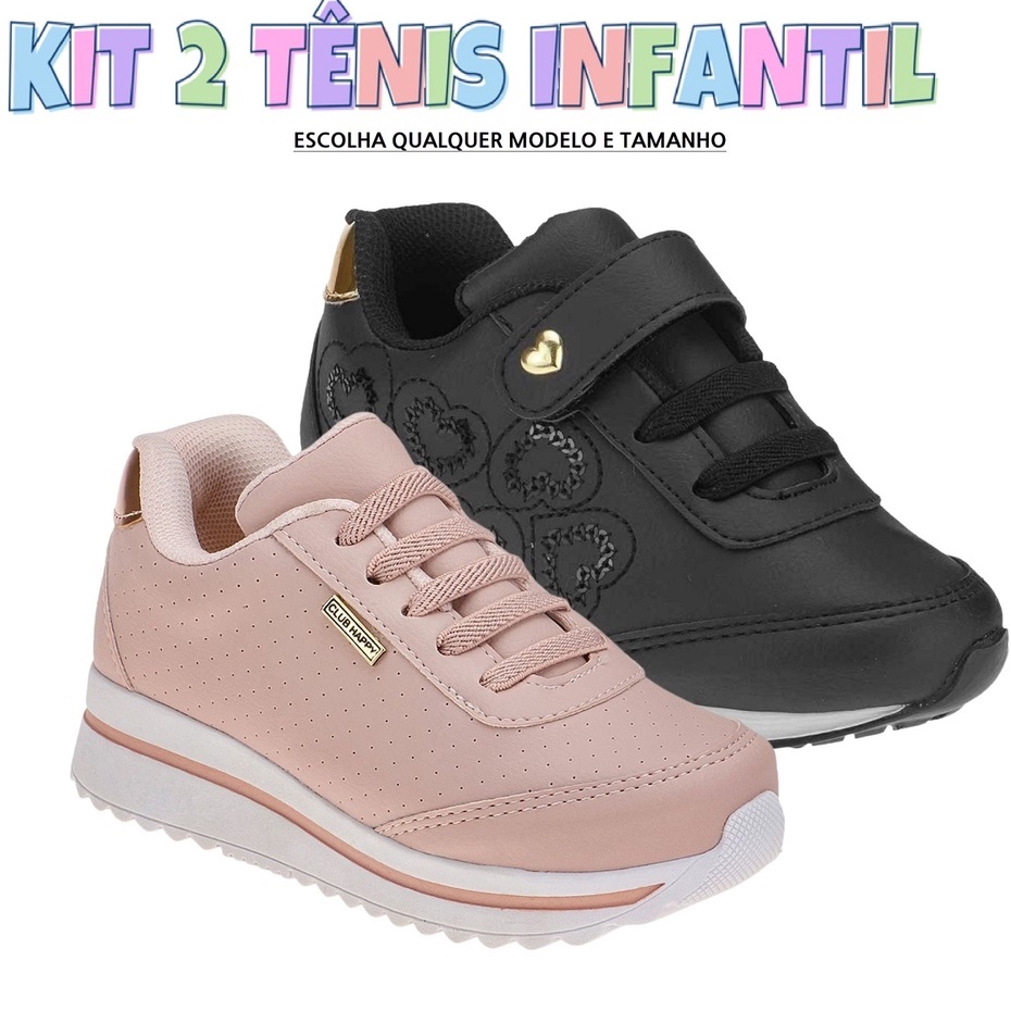 Calçado infantil hot sale feminino