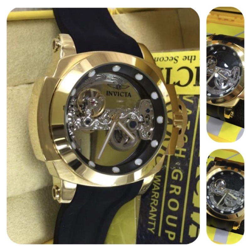 Relógio Invicta Coalition Forces Automático 24708 Gold 18k Preto