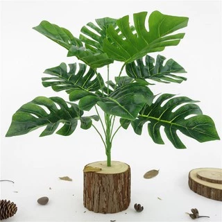 Buquê costela de Adão artificial verde natural costela folhagem