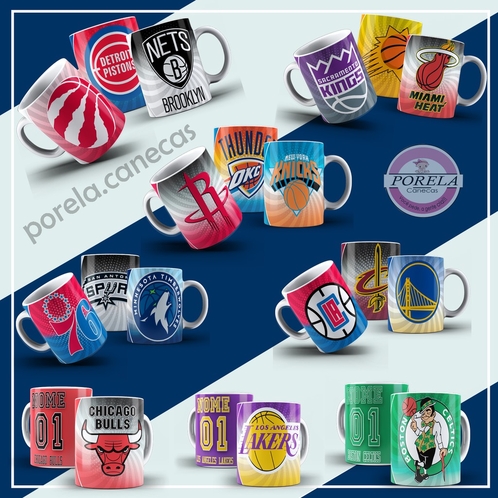 Canecas personalizadas de porcelana Basquete NBA