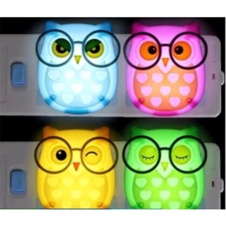 HYQ0698 Mini Abajur De Tomada Mini Luminaria Led Noturno Coruja