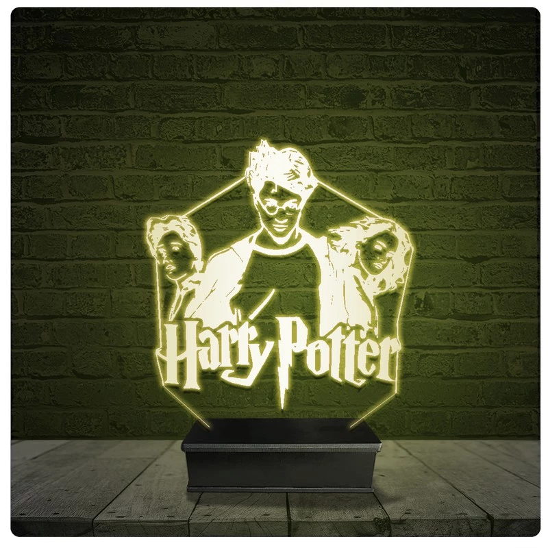 Led Luminária Acrílico Abajur - Harry Poter 13