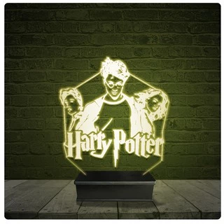 Led Luminária Acrílico Abajur - Harry Poter 13