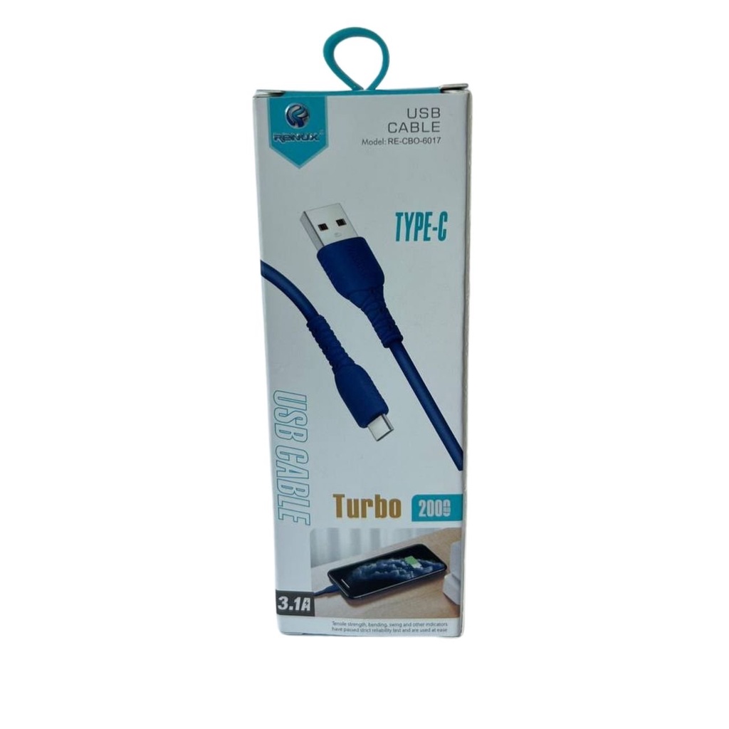 Cabo Ultra Rápido Renux Tipo-C 2 Metros