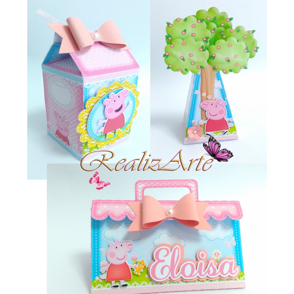 Caixa Casinha Personalizada Peppa Pig Ideal para colocar guloseimas ou  lembrancinhas, personalizamo…