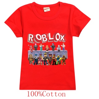 Roblox Camiseta Infantil Feminina De Manga Curta De Algodão Com Estampa De  Desenho / Gola Redonda (100-170Cm)