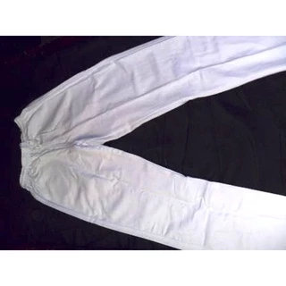 Calça branca Uniforme unissex 1bolso