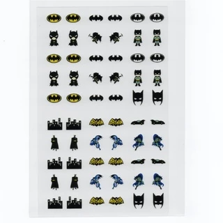 60 adesivos de unha 3D batman PRÉ PRONTO - modelo 547-1