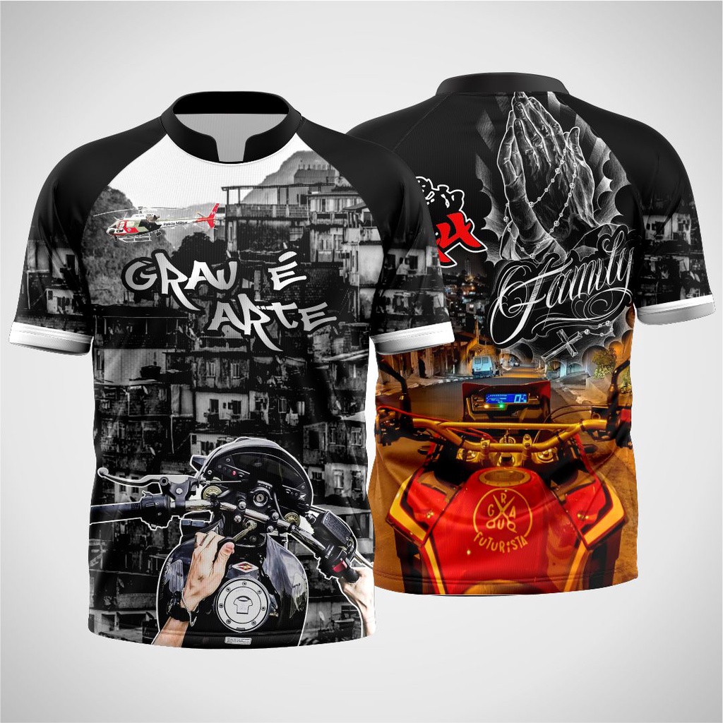 Camisas Camiseta Moto Favela Quebrada Grau Não É Crime, grau de moto na  favela 