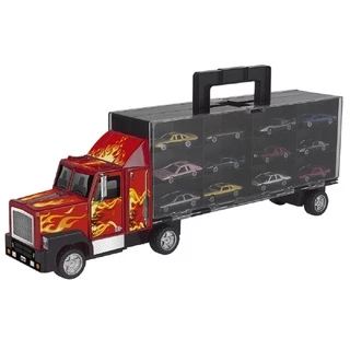 Carreta Cegonha Com 12 Carrinhos  Brinquedo 7304 - Braskit