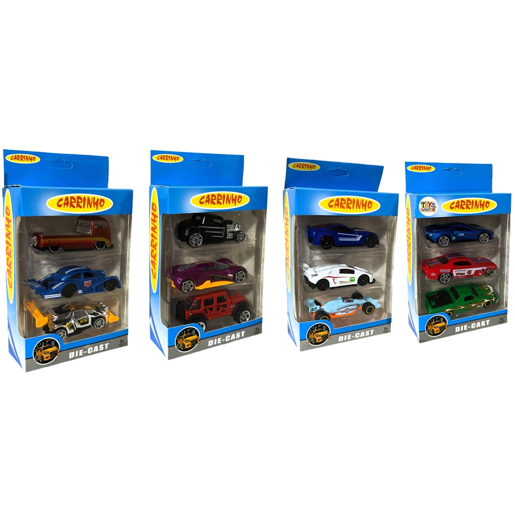 Carrinho Hot Wheels Die Cast FVN40 Sortido - Embalagem com 2 Peças