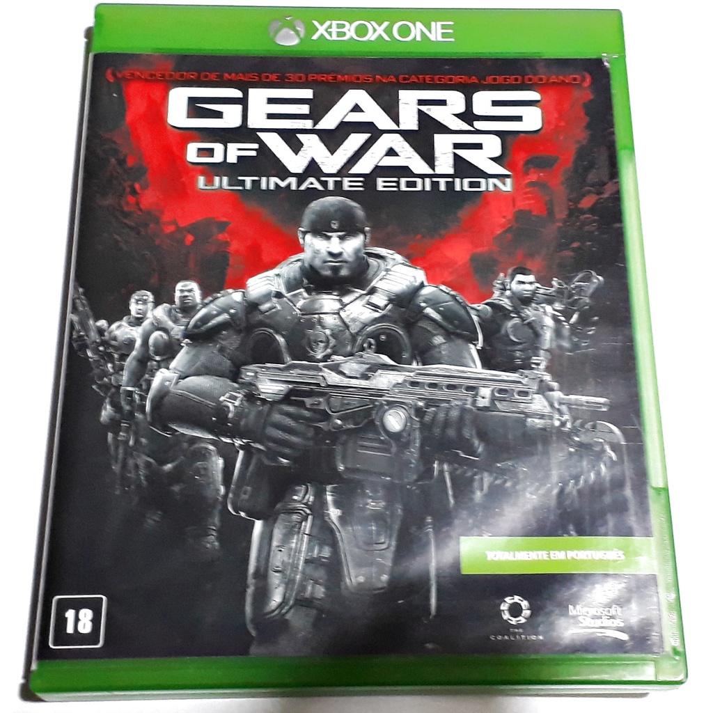 Jogo Gears Of War Ultimate Edition Xbox One Xone Mídia Física Original Game Português