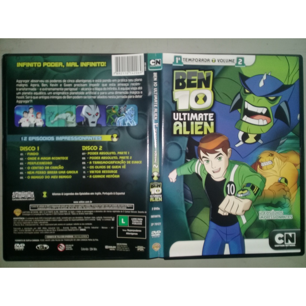 Ben 10 Força + Supremacia Alienígena Em Dvd