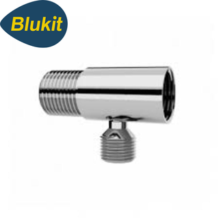 Adaptador Parede Cromado Para Filtro C/ Rosca Macho 1/2 C/Saída Padrão Europa Blukit