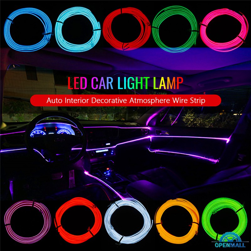 Fio De Tubo Flexível Com Claro Led De 2m Para Iluminação Interna Do Carro Atmosfera