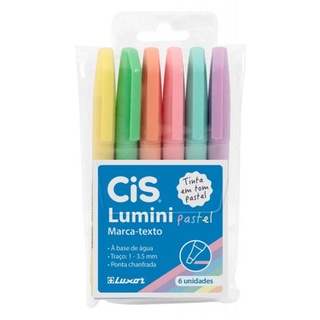 Marca Texto Lumini CIS Lumini Pastel Estojo c/6 Un